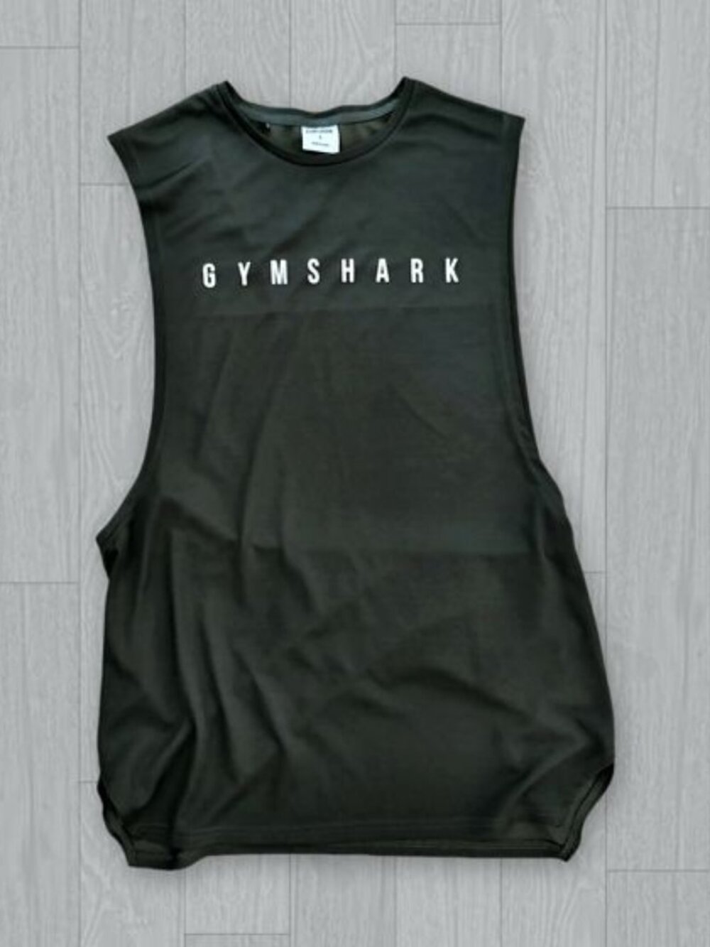 Gymshark Olive Green Tank Top Men's Size L Gym Workout Tank
